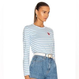 CDG long sleeve play shirt